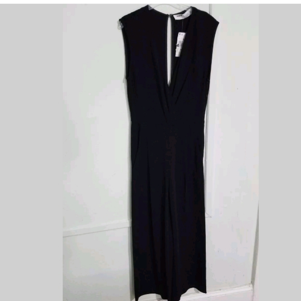IRO crew sleeveles jumpsuit 36 4 black